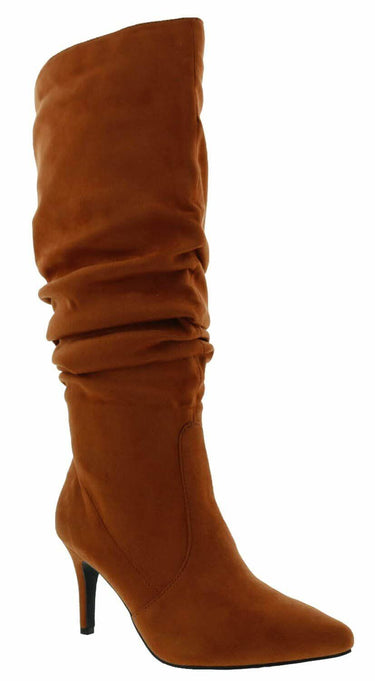 Bellini Women's Amp Heeled Dress Boot, Rust Microsuede, 12 Medium (B) Bellini