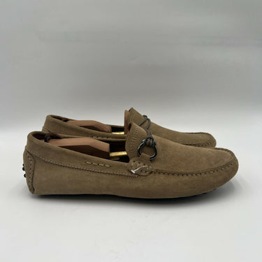 Men’s Saks Fifth Avenue Brown Suede Metal Bit Loafers Size 11M Saks Fifth Avenue