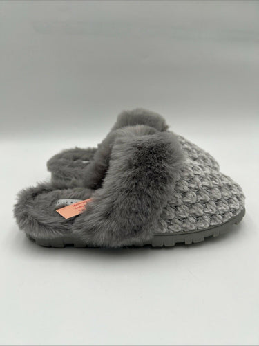 Kelly & Katie Women’s Kennedy Slipper Silver Fur Size S(5-6) Kelly & Katie