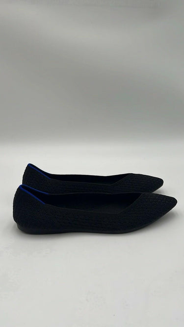 Women’s Rothy's The Point Black Honeycomb Slip On Flats Size 8 Rothy’s