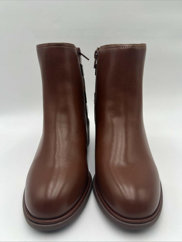 NWOB Kelly & Katie Jeri Bootie Women's Brown Size 7W Kelly & Katie