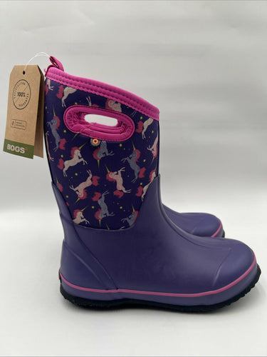 Bogs Kids' Classic Unicorns Boot Purple Size 6Y Bogs