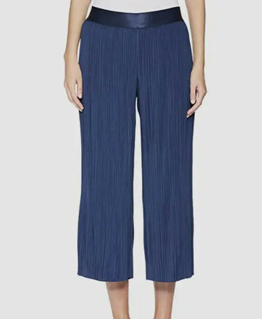 NWT Baldwin Womens Evelyn Flared Pants Navy Size L BALDWIN