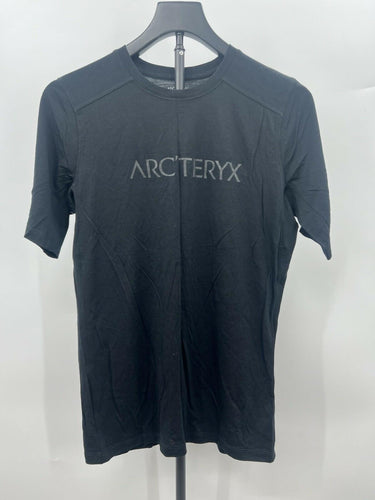 Arcteryx T-Shirt Mens Black Logo Tee Crew Neck Athletic Short Sleeve Size XS Arc'teryx