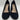 Mix No. 6 OMMI Black Textile Round Toe Block Heel Slip On Pumps, Size 7.5M Mix No. 6