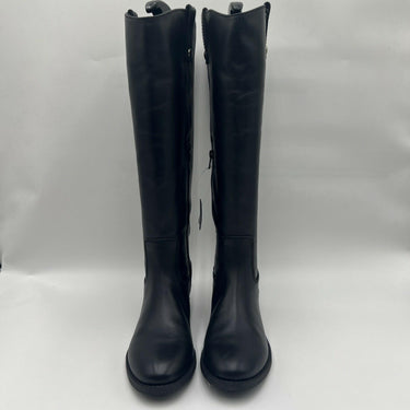 I.N.C. Women’s Black Leather Knee High Side Zip Riding Boots Size 7M INC International Concepts