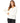Mod-o-doc Cozy Slub Woman's Jersey Long Sleeve Top Ivory Size L