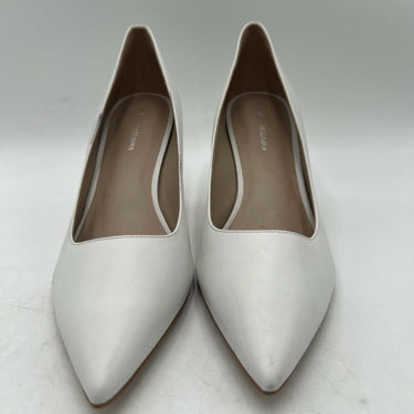 Women’s Stuart Weitzman Stuart Power Pump 85 in white leather Size 10 Stuart Weitzman