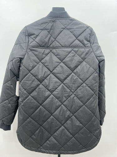 Stylus Jacket Womens Quilted Bomber Black Diamond Puffer Zip Pockets NWT XS Stylus