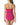 Anne Cole Twist Front Strapless One-Piece Berry 6 Anne Cole