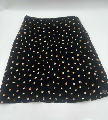 BP. Black Ice Cream Print Mini Skirt Womens Plus Size Zip 3X BP