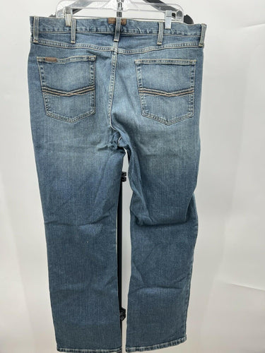 Ariat M4 Jeans Mens Relaxed Boot Cut Low Rise Light Wash Western Denim 38x32 Ariat