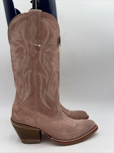 IDYLLWIND Women’s Charmed Life Western Boots Pointed Toe Pink Suede Size 7 B IDYLLWIND