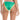 PQ Swim Womens X Solange Ferrarini Crochet Trim Full Bikini Bottom, L, Green PQ Swim