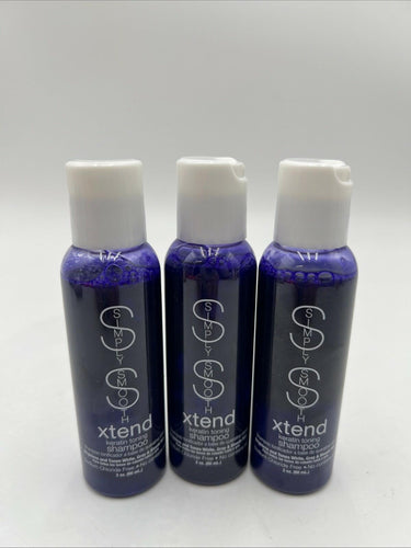 Lot Of 3 Simply Smooth Extend Keratin Toning Shampoo 2 Floz Each Simply Smooth