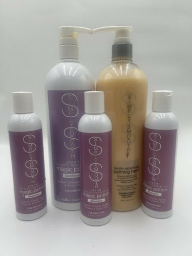 Simply Smooth Xtend Keratin Magic Potion Shampoo Conditioner Calming Balm Lot 5 Simply Smooth