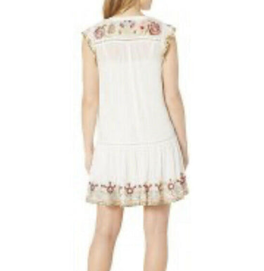 NWT Tolani Collection Womens Embroidered Sleeveless Daya Dress Crème Size XS