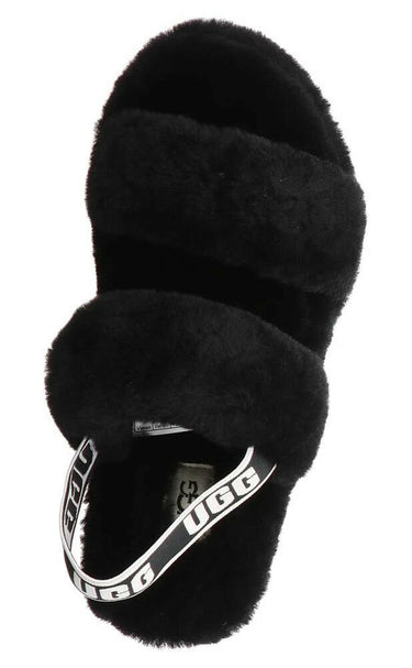 UGG Women's Oh Yeah Slipper, Black, Size 9