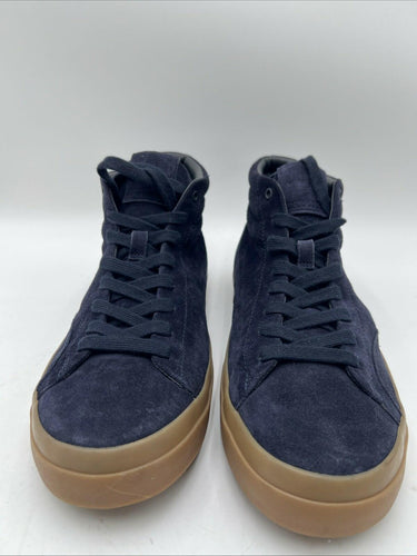 Men’s Vince Sefton navy blue suede high-top sneakers Size 9.5