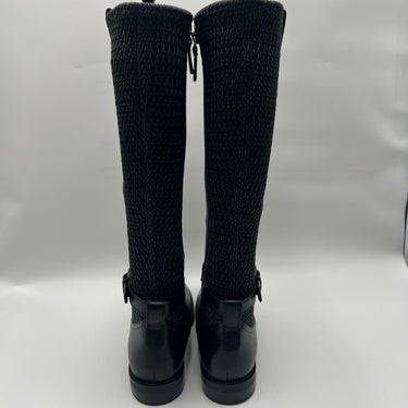 Women’s Cole Haan Cape Stretch Tall Boots in black leather Size 8B Cole Haan