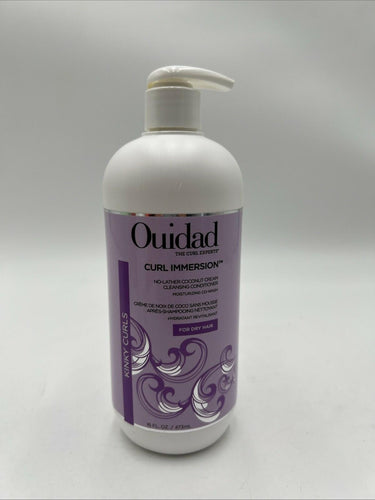 OUIDAD Curl Immersion No Lather Coconut Cream Cleansing Conditioner 16 oz Ouidad