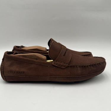Men’s Cole Haan Wyatt Penny Driver loafers in dark brown leather Size 7.5M Cole Haan