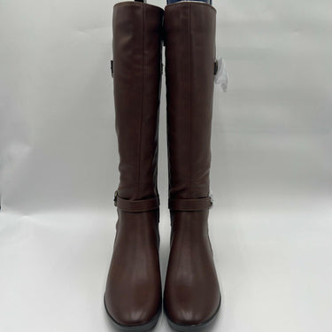 Naturalizer Womens Sahara Buckle Detail Tall Riding Boot Dark Brown Size 5 M Naturalizer