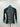 Coastal Blue Women's Rash Guard geometric print Front Zipper Size S Coastal