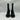 Women’s GIANVITO ROSSI 85mm Napa Peep-Toe Side Zip Booties Black Leather Size 38 GIANVITO ROSSI