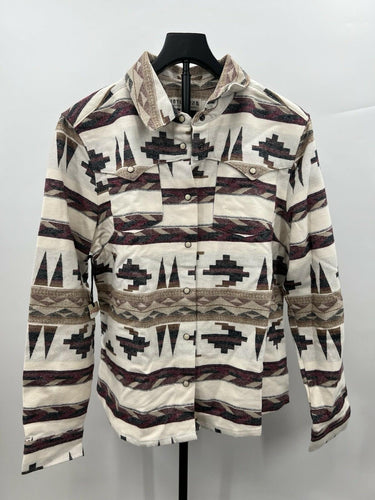 Idyllwind Miranda Lambert Aztec Western Shacket Pearl Snap Shirt Jacket L Idyllwind