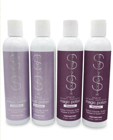 Lot 4 Simply Smooth Magic Potion Shampoo & Conditioner 8.5oz Keratin Simply Smooth