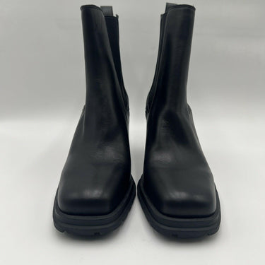 Women’s Crown Vintage Dilana Platform Chelsea Boot Black Leather Size 9M Crown Vintage