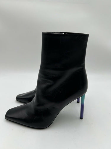 Off-White Allen 140mm leather ankle boots inblack /gradient heel Size 37