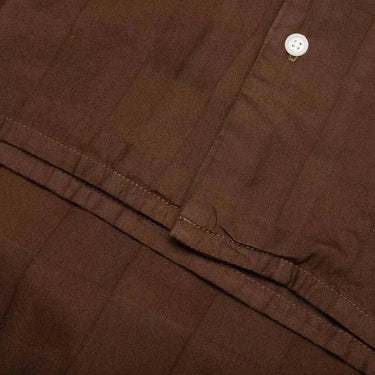 BTFL Checkered Sport Shirt Chocolate Size XL
