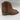 Lucky Brand COSMIO Brown Leather Pointed Toe Side Zip Western Bootie, Size 8.5M Lucky Brand