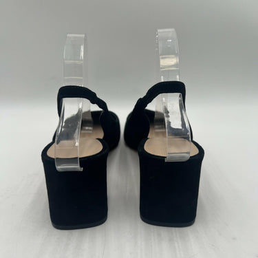 Women’s Stuart Weitzman Milla 55 Suede Slingback Black Suede Pump Size 10B Stuart Weitzman