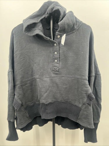Fp Movement Women's Solid Honey Dove Pullover, Black, S FP Movement