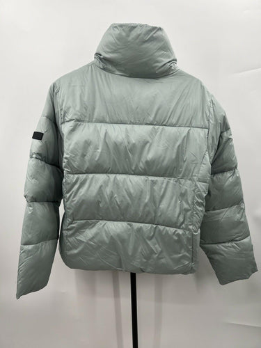 Roxy Sage Green Puffer Jacket Light Mint Logo Size S
