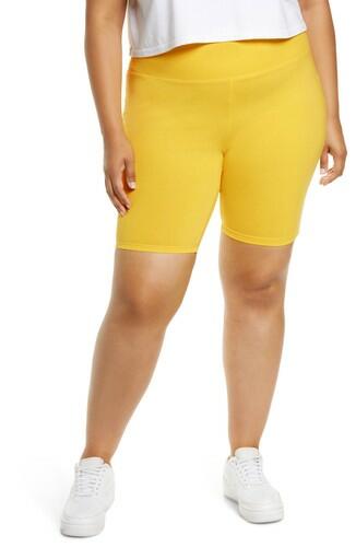 BP. High Waist Bike Shorts, Yellow Butter Size 2X BP.