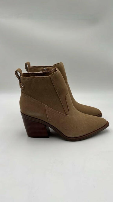 Women’s Vince Camuto Briyeonda Western Bootie Tortilla Suede Size 7.5M Vince Camuto