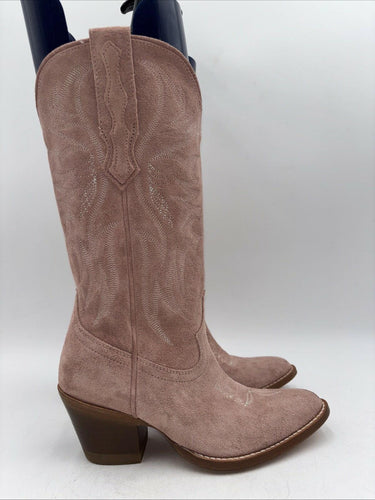 Idyllwind Charmed Life 12" Western Boot Pink Suede Women's Size 6 B Idyllwind