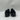 Prada Nuanced Brushed Leather Lace-Up Shoes in black and silver Size 8UK PRADA