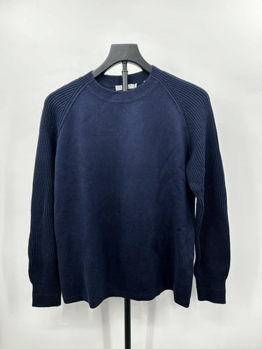 Vince men’s navy blue crewneck sweater Ribbed Sleeves Smooth Chest Navy Size XS Vince