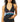 La Blanca Women's V-Neck Halter Tankini Swimsuit Top Swimwear Black Size 8 La Blanca