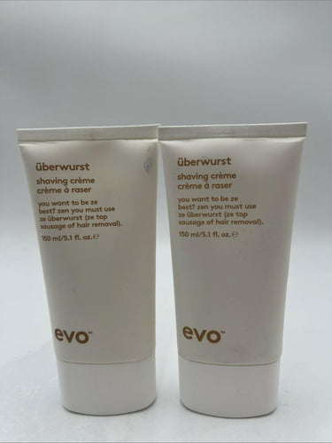 Evo Uberwurst Shaving Creme 5.1oz/150ml Pack Of 2 EVO