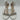 Women’s Stuart Weitzman Nudist Bow 100 sandal in white leather Size 9.5B Stuart Weitzman