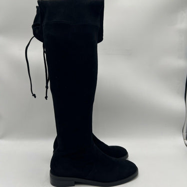 Women’s Stuart Weitzman Lowland over-the-knee Black Suede boots Size 5B Stuart Weitzman