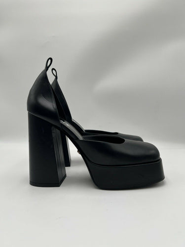 Women’s Versace Medusa Aevitas platform pumps in black leather Size 39.5 Versace