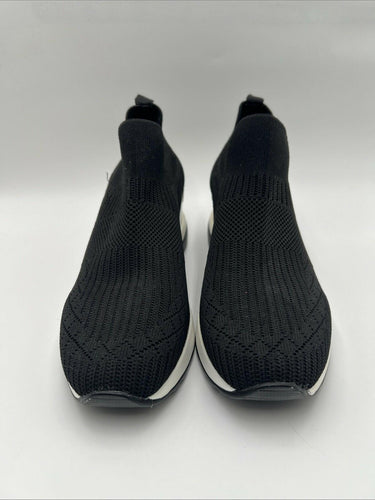 Mix No. 6 Tanna Black Stretch Knit Slip-On Wedge Sneaker Size 8M Mix No. 6
