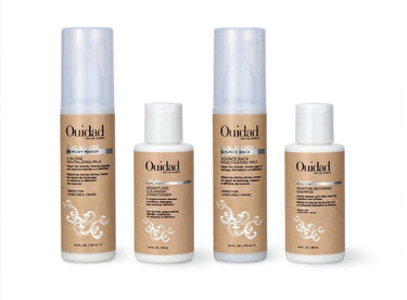Lot 4 Ouidad Curl Shaper Travel Set Shampoo Conditioner Mist Milk 3.4oz Ouidad